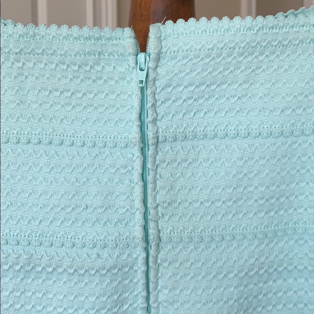B. Darlin Strapless Formal Gown Black & Light Aqua - Picture 6 of 6